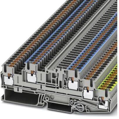Phoenix Contact PTB 2,5-PE/L/NTG Installations-Schutzleiterklemme, 2-polig, 22A, grau (3210545)