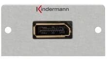 Kindermann Anschlussblende mit Kabelpeitsche DispalyPort, Halbblende, Aluminium eloxiert (7444000588)