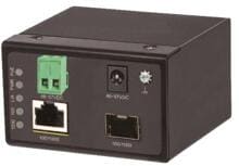 Longshine PoE+ Medien Konverter 100/1000Gb/s  RJ45 - SFP/FX, schwarz (LCS-CP863I)