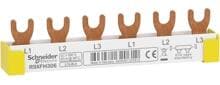 Schneider Electric R9XFH306 Resi9 Phasenschiene Gabel, 3P, 6 TE, 63A, ablängbar