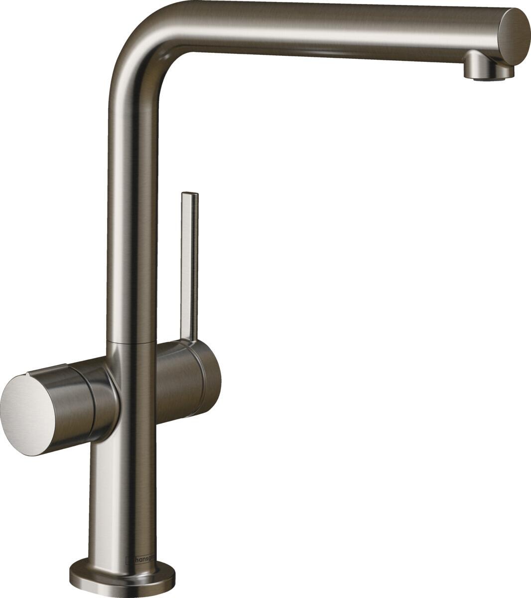 hansgrohe Talis M54 Einhebel-Küchenarmatur 270, Geräteabsperrventil, 1 Strahlart, Messing, 215 mm, G ⅜ Anschlussschläuche, Edelstahl Finish (72827800)