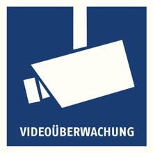 ABUS AU1500 Warnaufkleber Videoüberwachung, 90x90mm