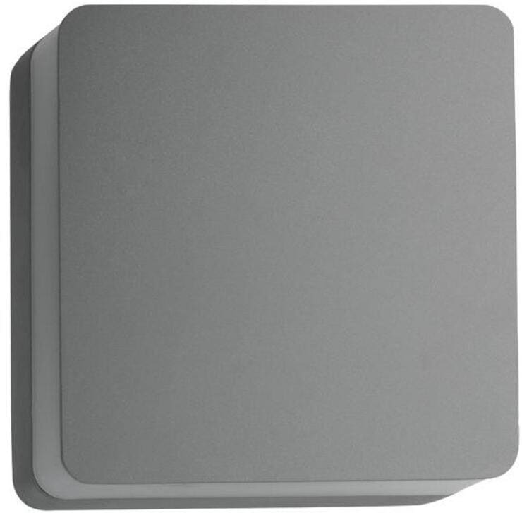 Brumberg DRONA LED-Wandanbauleuchte, IP54, 9W, 665lm, 3000K, schaltbar, silber (10034693)