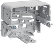 Hager GLT5010 Geräteeinbaudose C-Profil für Rahmenblende universal, 50x64x71 mm, grau