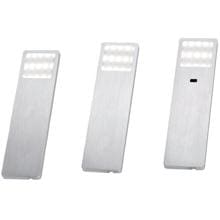 Paul Neuhaus LED-Unterbauleuchten, 3er-Set, Aluminium, inkl. Zuleitung, Sensorschalter (1120-95-3)