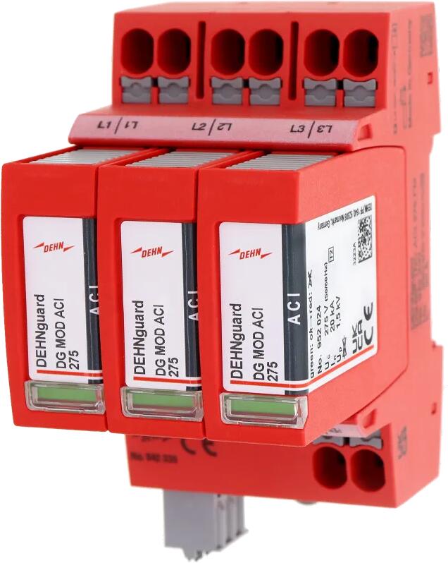 Dehn DG MP TNC ACI 275 FM Überspannungsableiter Typ 2 DEHNguard MP 4-polig Uc 275V für TN-C-Systeme (942330)