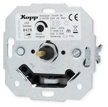 Kopp LED-Dimmer mit Druck-Wechselschalter (Phasenanschnitt), LED 3-35WLED-Dimmer mit Druck-Wechselschalter (Phasenanschnitt), LED 3-35W (842800008)