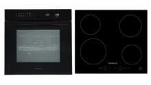 respekta ASET9004295I A+ Backofen Set mit Induktionskochfeld (AB 900-19+KM4295I-28), 60 cm breit, 14 Beheizungsarten, TouchControl