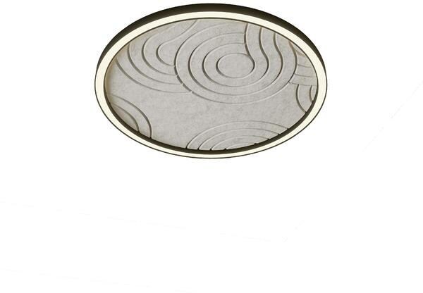 Brumberg Akustikpaneel Biro Cirlce Inlay ̃ 1000 mm, ink.Befestigungsmaterial für Profilhöhe 35 mm, struktur, mushroom (85411454)