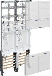 Hager ZK3EL22 Komplettfeld, universZ, 1050mm, 2 Zählerplätze,eHz, 2-feld, NRW,SH,HH,MV,Avacon