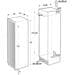 Gorenje RI 4182 E1 Einbaukühlschrank, Nischenhöhe: 178 cm, 301l, Schlepptürtechnik, DynamiCooling, weiß