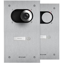 Comelit IX0101 Frontplatte Switch, 1 Teilnehmer, 1-reihig, V4A, SB2, 262,7x150x2,5 mm