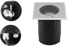EVN PENTOLA LED Bodeneinbauleuchte, 7W, 530lm, 3000K, quadratisch, Edelstahl (PC67107402)