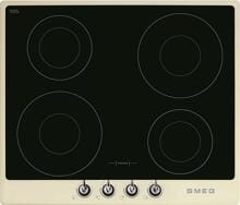 Smeg SI964PM Autarkes Induktionskochfeld, 59,6 cm breit, Booster, Bedienknebel, cremeweiß