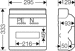 Hensel KV 1512 Automatengehäuse, 12TE, IP54, HxBxT 333x295x129 mm, grau