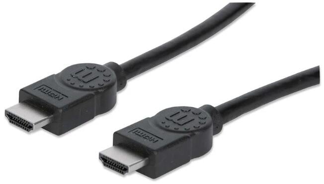 Manhattan High Speed HDMI-Kabel mit Ethernet-Kanal, schwarz, 10m (323246)