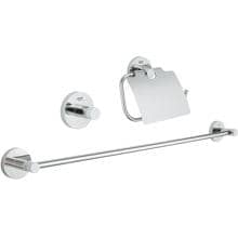 GROHE Essentials Accessoires Bad-Set 3 in 1, Metall, chrom (40775001)