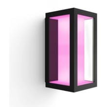 Philips Hue White & Color Ambiance Impress Outdoor LED Wandleuchte, 8W, 1180lm, 4000K, schwarz (915005730601)