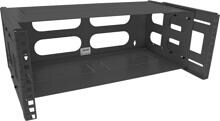 InLine 19" Rack zur Wandmontage, 4HE, 24-40cm Tiefe, mit Abdeckung, schwarz (19104B)