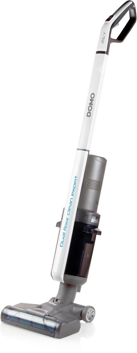 DOMO DO236SW Hartbodenwischer, Frischwassertank: 400 ml, Schmutzwassertank: 350 ml, Selbstreinigungsfunktion, weiß/silber