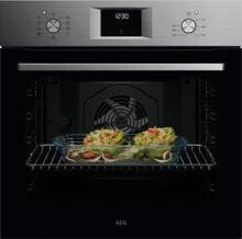 AEG OU5AB20SM A+ Einbaubackofen, 60 cm breit, 72L, Aqua-Reinigungsfunktion, Uhr, Edelstahl mit Antifingerprint