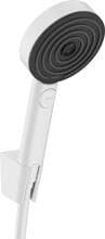 hansgrohe Pulsify Select S Duschkopfhalterungset 105 3 Strahlarten Relaxation mit Duschschlauch 125 cm, Kunststoff, 11,4 l/min, 105 mm, Mattweiß, (24302700)