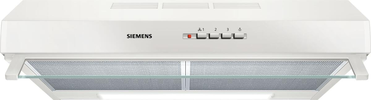 Siemens LU63LCC20 iQ100 EEK: D Unterbauhaube, 60 cm breit, Ab-/Umluft, weiß