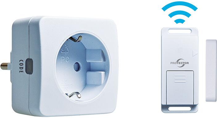 Protector AS-410 Funk-Abluftsteuerung, 50m, Sender und Empfänger, weiß (41226)