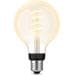 Philips Hue White Ambiance LED Lampe, Filament Globe G93, E27, 7W, 550lm, 2700K (929002477801)