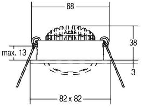Brumberg LED-Einbaustrahlerset Phasenabschnitt dimmbar, 7W, 740lm 