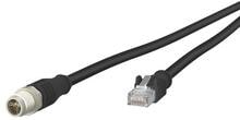 METZ CONNECT M12 Industrial Ethernet Leitung, X-kodiert, 1m, M12 Stecker gerade - RJ45 Stecker gerade, PUR (142M5X15010)