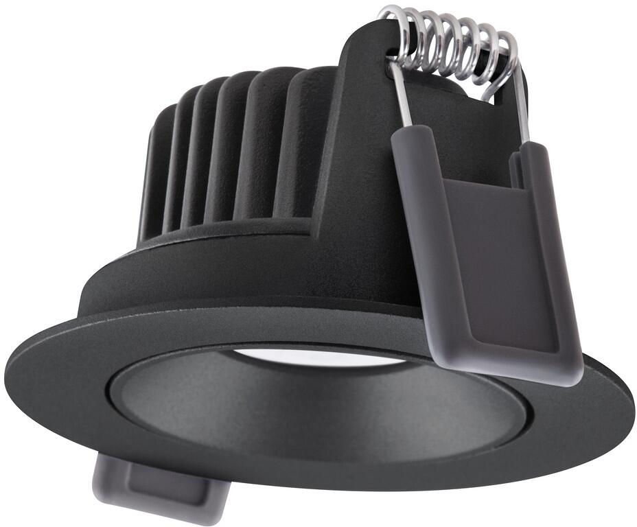 LEDVANCE Spot Adjust P 8W 927 PS DIM, Einbaustrahler, einstellbar, IP20, 2700K, warmweiß, schwarz (4099854000140)