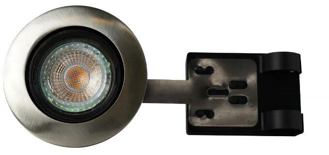 Nordlux Mixit Pro Einbaustrahler, GU10, IP23, gebürsteter Stahl ...