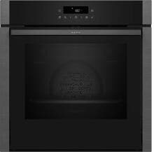 Neff B5ACJ7HG3 N50 A+ Einbaubackofen, 59,4 cm breit, 71 L, Pyrolyse, 1-fach Auszug, AirFry, Grillfunktion, Kindersicherung, Slide&Hide Tür, Graphite-Grey