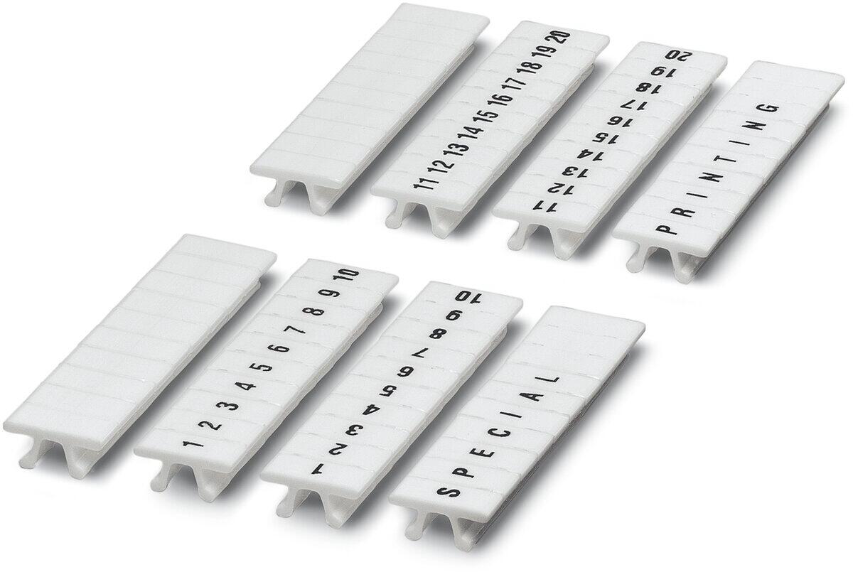 Phoenix Contact ZB 3,5,LGS:FORTL.ZAHLEN 21-30 Zackband, Marker für Klemmen 21-30, weiß (0801404:0021)