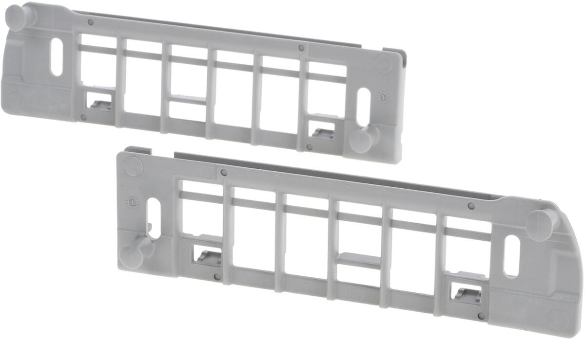Bosch Siemens 12005606 Halter, Set für Besteckschublade (links + rechts),, für Teleskopschiene (ohne Rollen)
