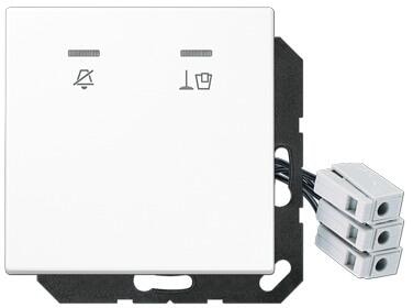 Jung LSCUKO5M230WW Hotelabdeckung mit LED-Einheit 230 V, Außenstelle, alpinweiß