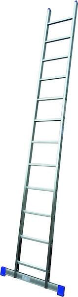 PROTEC.class PAAT120 Alu-Anlegeleiter, 1 x 20 Sprossen, mit Traverse