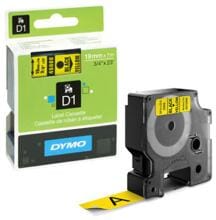 Dymo D1-Schriftband, 19mmx7m, schwarz auf gelb (S0720880)