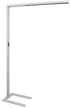 Brumberg BEVON LED-Stehleuchte 70W, 7900lm, 4.000K, mikroprismatische Abdeckung, mit Indirektanteil, Höhe 1950 mm, silber struktur (77451694)