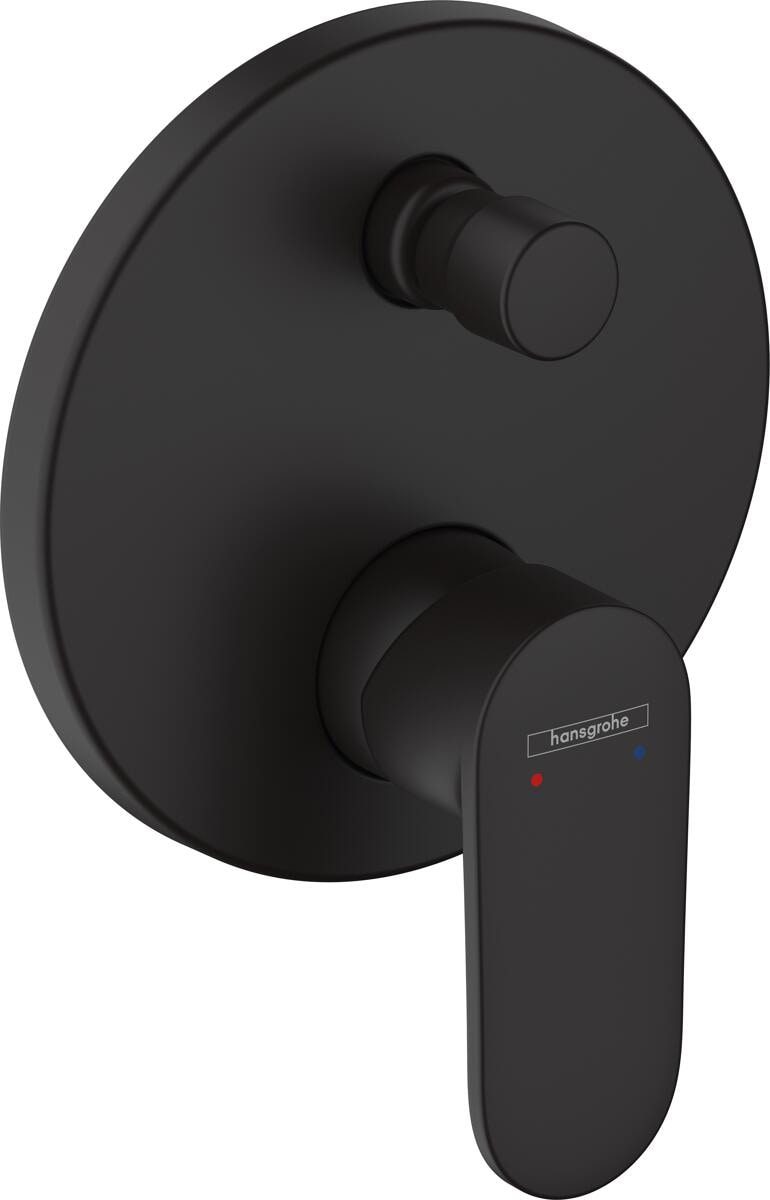 hansgrohe Vernis Blend Einhebel-Wannenarmatur Unterputz für iBox universal, Messing, 29 l/min, mattschwarz (71466670)