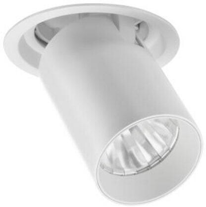Brumberg TRAXX MIDI LED-Einbaurichtstrahler 230 V AC, 50Hz, 20W, 2708lm, 50°, 4.000K, CRI > 90, rund, dreh- und schwenkbar, DALI dimmbar, weiß struktu