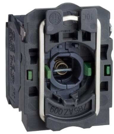 Schneider Electric ZB5AW063 Harmony XB5, Lampenfassung mit Befestigungsflansch, Kunststoff, Lampe BA9s, 2S, 250V, weiß