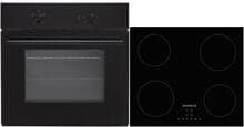 respekta ASET100G4295 EEK: A Backofenset mit Induktionskochfeld, 59,5 cm breit, 60 L, schwarz