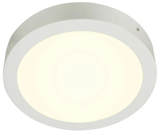SLV SENSER 24 Indoor LED Wand- und Deckenaufbauleuchte, rund, 4000K, weiß (1004702)