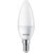 Philips Classic LED Lampe in Kerzenform, 3er Pack, E14, 4,9W, 470lm, 2700K, satiniert (929003541193)