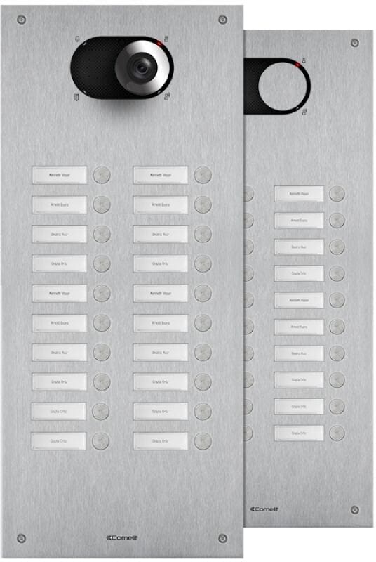 Comelit IX0220 Frontplatte Switch, 20 Teilnehmer, 2-reihig, V4A, SB2, 502,1x216,4x2,5 mm