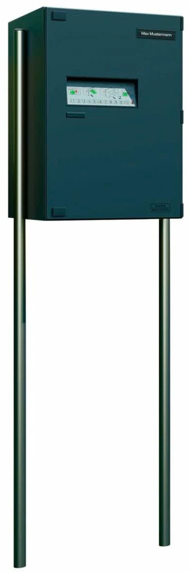 Burg Wächter Universal 150 eBoxx Ni Ständer für Paketbox, 1-Paar, Edelstahl (37801)