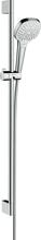 hansgrohe Croma Select E Duschset 110 Multi mit Duschstange 90 cm, Messing, 16 l/min, 110 mm, Weiß/Chrom, (26590400)