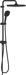 GROHE Vitalio Comfort 250 Flex Duschsystem, mit Umstellung, Wandmontage, Quickfix, mattschwarz (266982431)